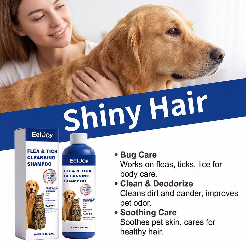 Flea and tick cleansing wash