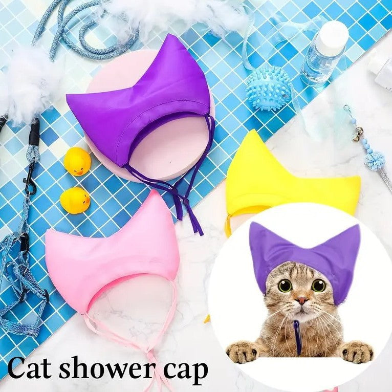 Waterproof ear protector included in puppy bath kit