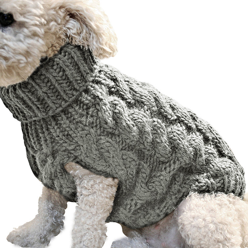Knitted winter pet sweater