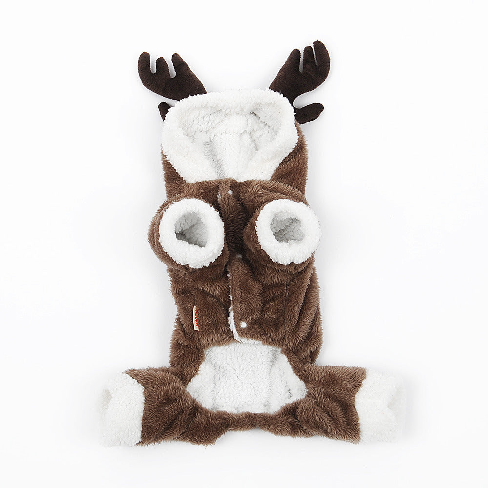 Elk Christmas pet costume