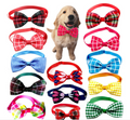 Adjustable pet bow-tie collar