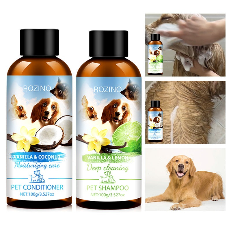 Cat and dog shampoo conditioner kit