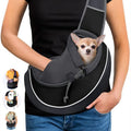 Portable crossbody sling carrier bag for dogs and cats