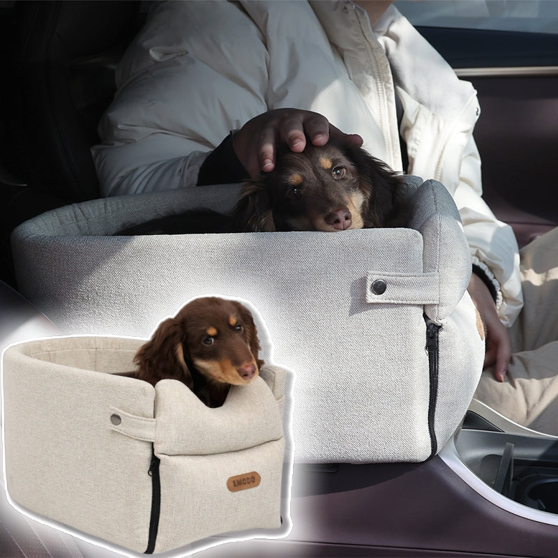 Dog car console booster seat