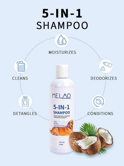 Complete pet bath-time kit shampoo brush towel
