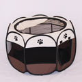 Foldable octagonal pet playpen fence