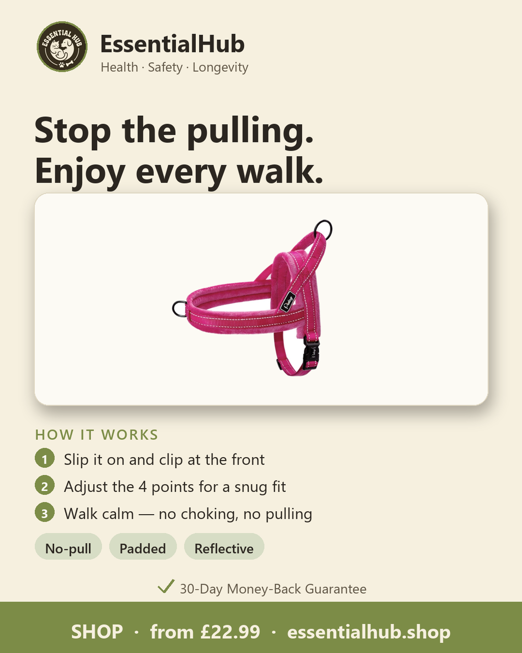 How the No-Pull Harness works