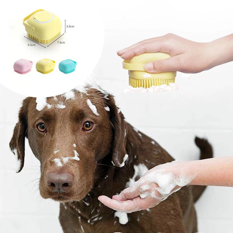 Pet bath massage brush