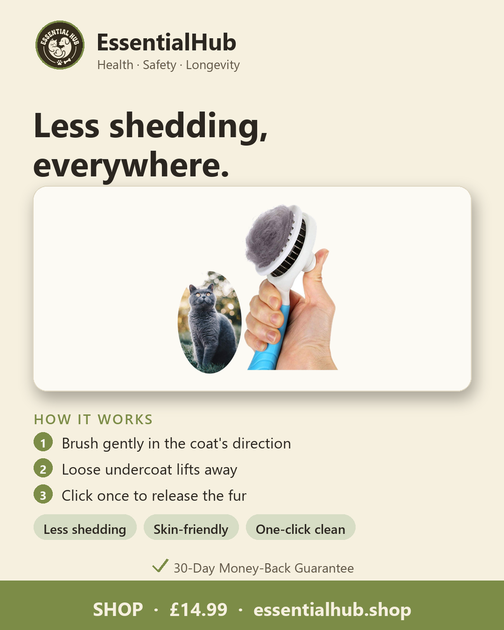 How the Deshedding Brush works