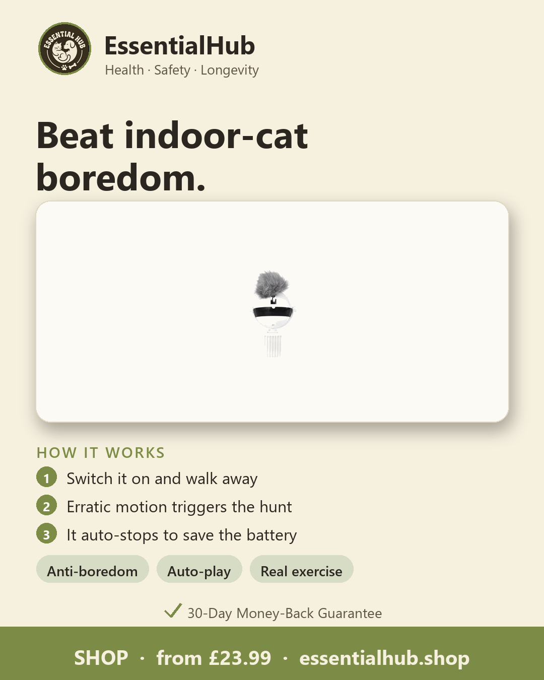 How the Electronic Motion Cat Toy works